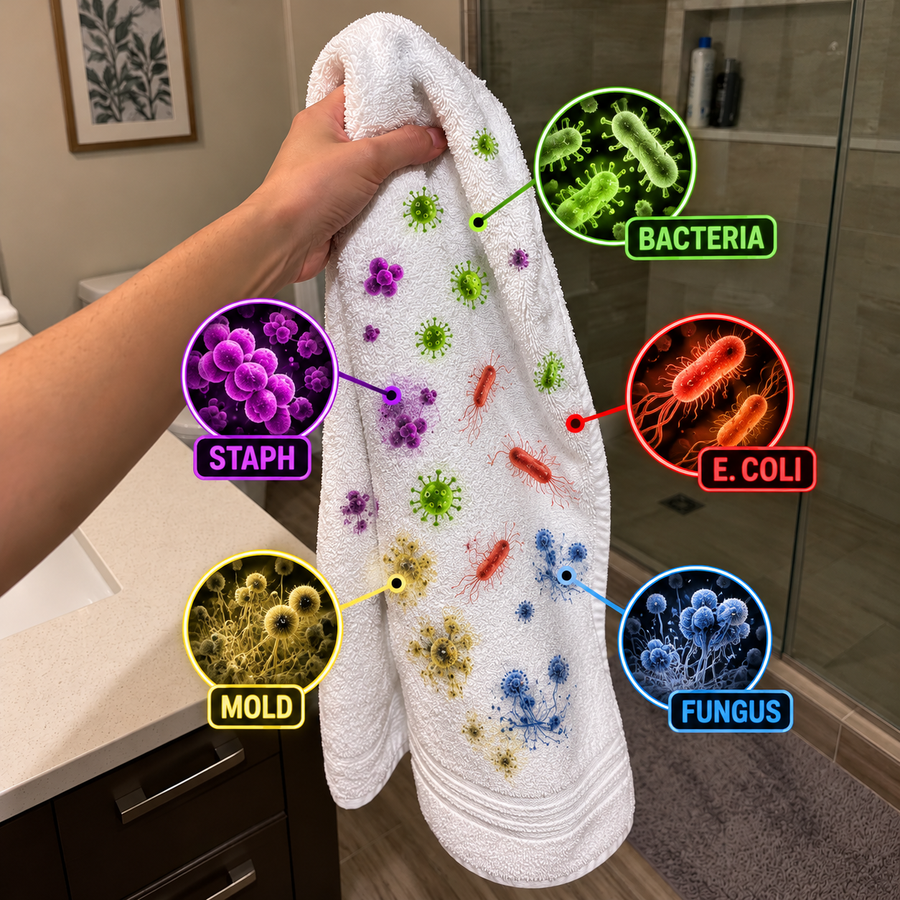 The hanging towel